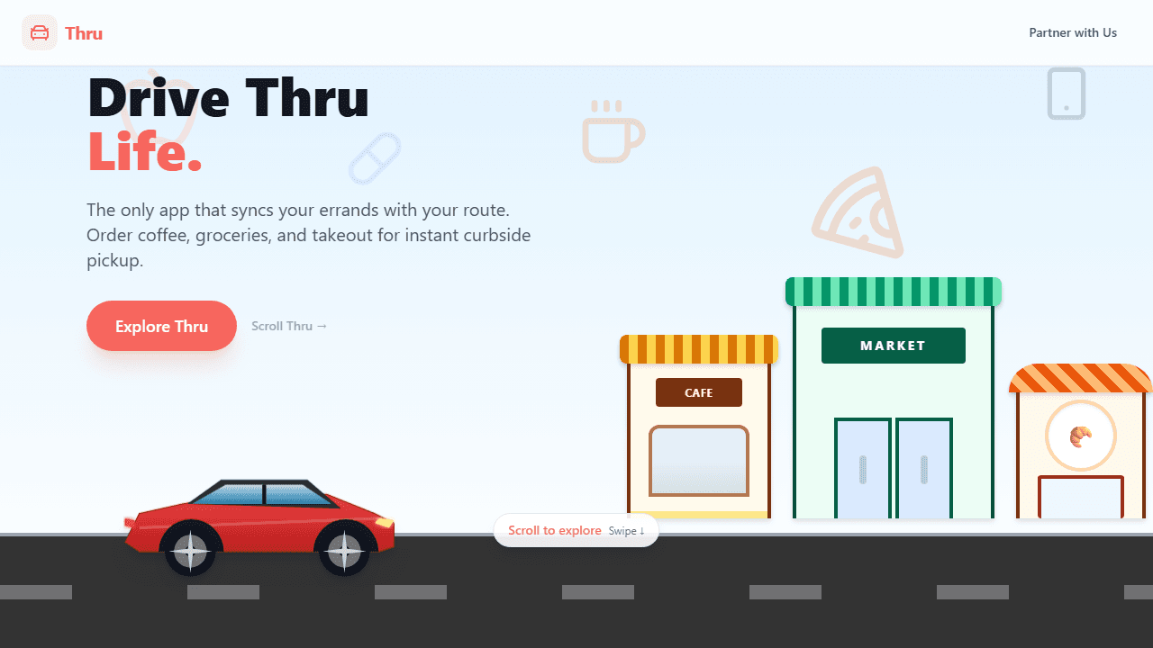 Thru website preview